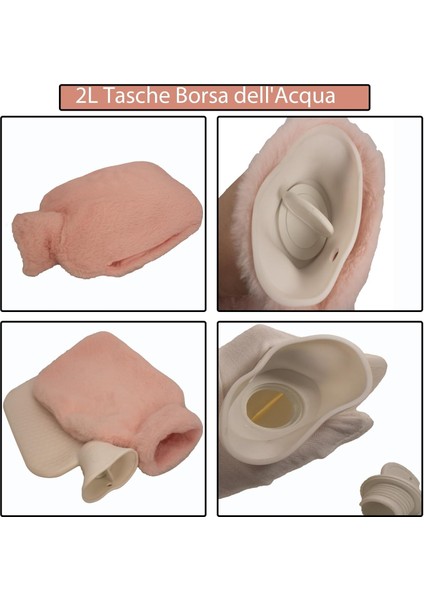 Sıcak Su Torbası Yan Cepli Peluş Termofor 27X17X2CM 1 Litre modelleri