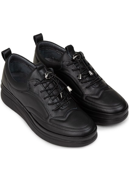 Kadın Hakiki Deri Siyah Günlük Ayakkabı - N0120ZSYHC01 fırsatları