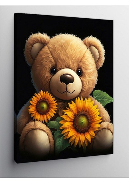 Kanvas Tablo Güneşçi Oyuncak Ayı 100 x 140 CNVSDKEY-125826-100-140