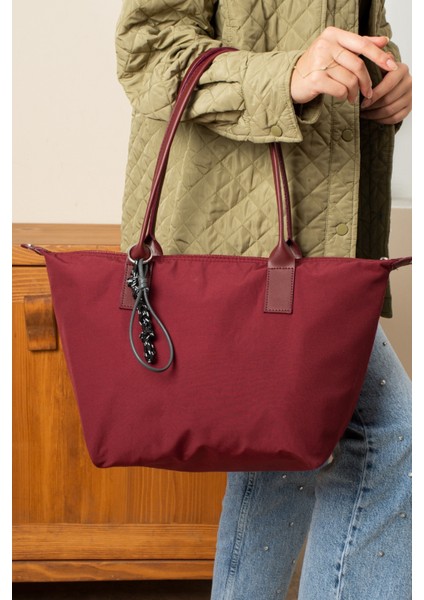 Orijinal Geniş Hacimli Su Geçirmez Paraşüt Kumaş Shopper Trend ve Şık Büyük Boy Omuz ve Kol Çantası