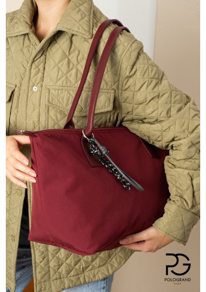 Orijinal Geniş Hacimli Su Geçirmez Paraşüt Kumaş Shopper Trend ve Şık Büyük Boy Omuz ve Kol Çantası indirimleri