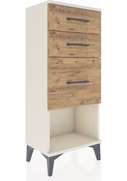 Arges Komodin 3 Çekmeceli 44X30X106 Aytaşı-Çam fiyatları