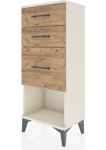 Arges Komodin 3 Çekmeceli 44X30X106 Aytaşı-Çam modelleri