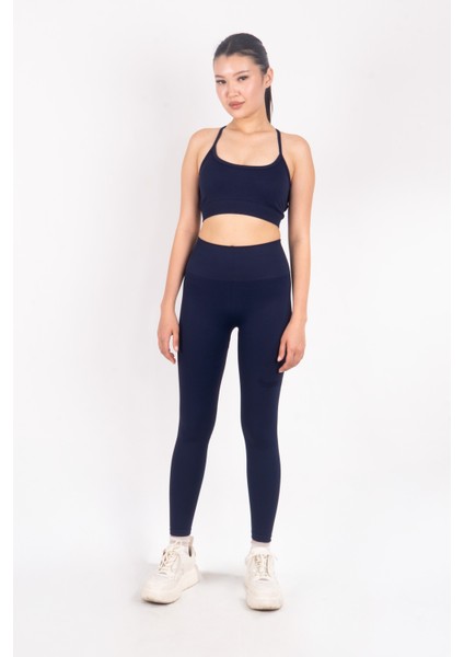 Virtus Push Up Seamless/dikişsiz Büzgüsüz Tayt Lacivert fırsatları
