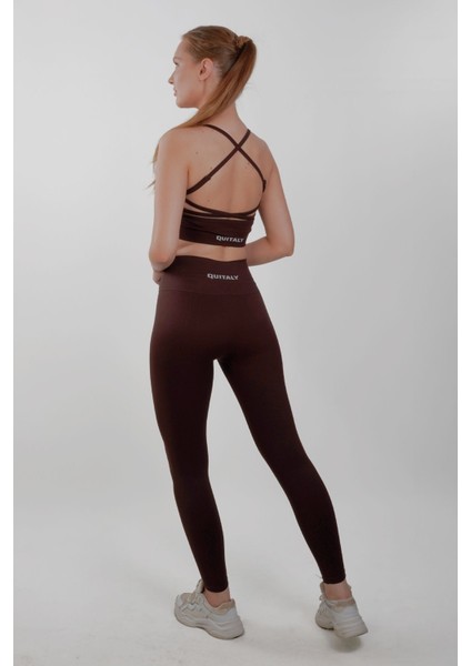 Virtus Push Up Seamless/dikişsiz Büzgüsüz Tayt Kahverengi modelleri