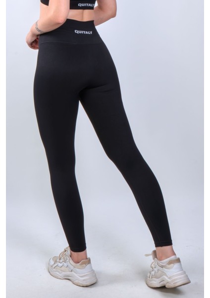 Virtus Push Up Seamless/dikişsiz Büzgüsüz Tayt Siyah