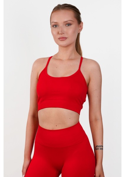 Virtus Push Up Seamless/dikişsiz Büzgüsüz Tayt Kırmızı modelleri