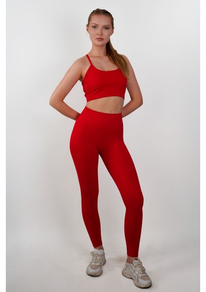Virtus Push Up Seamless/dikişsiz Büzgüsüz Tayt Kırmızı fırsatları