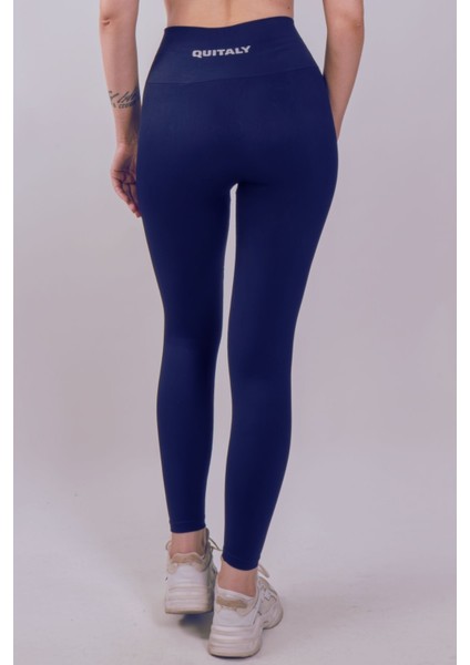 Virtus Push Up Seamless/dikişsiz Büzgüsüz Tayt Lacivert