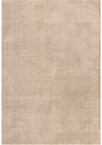 Yumuşak Bej Viskon Dokuma Halı, Kaymaz Taban, Yıkanabilir, Salon ve Koridor Için