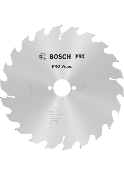 Daire Testere Bıçağı Optiline Wood, 216 x 30 x 2,6/1,6, 22