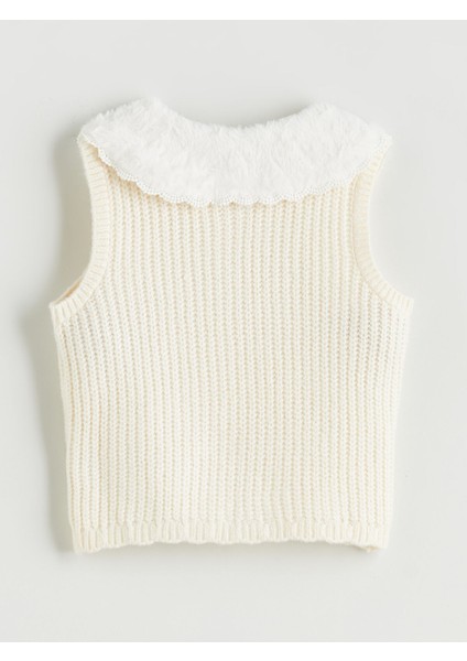 Yeni Sezon Bisiklet Yaka Kız Çocuk Triko Yelek fiyatları