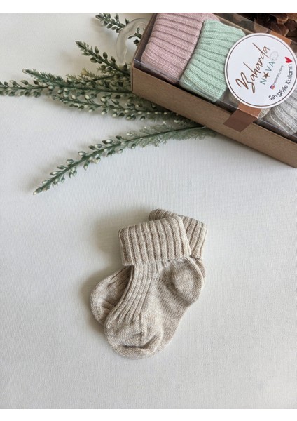 %100 Pamuk Bebek Soket Kutulu Çorap 5'li Set fırsatları