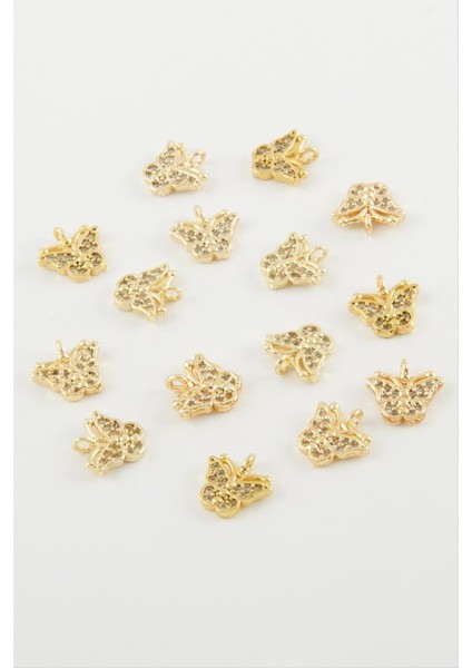 Kelebek Zirkon Taşlı Bileklik Aparatı 1 Adet