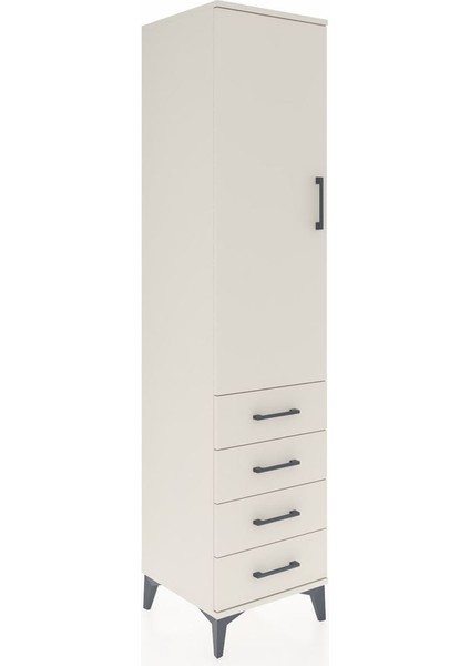 Hyperion Dolap 3 Raflı 4 Çekmeceli Tek Kapaklı 44X44X195 Aytaşı-Aytaşı fiyatları