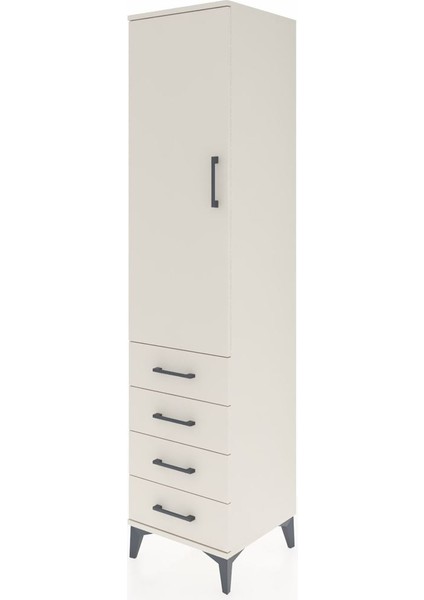Hyperion Dolap 3 Raflı 4 Çekmeceli Tek Kapaklı 44X44X195 Aytaşı-Aytaşı modelleri