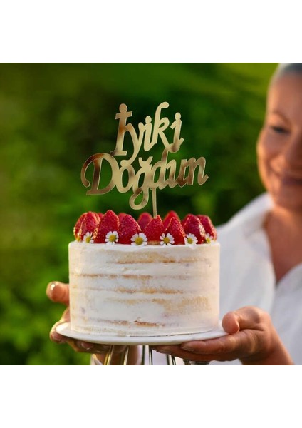 Için Iyiki Doğdun Yazısı Doğum Günü Yaş Günü Yıl Dönümü Pasta Dekorasyonu, Kişiselleştirilmiş Pasta Süsü ( Renk)