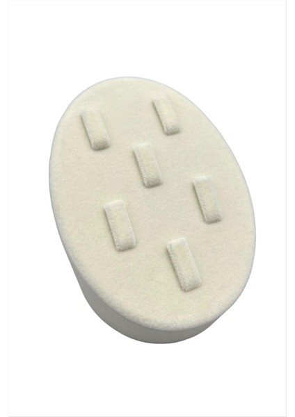 6 Tırnaklı Oval Anfora Kumaş Yüzük Standı