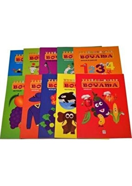 Eğlenceli Eğitici Boyama Seti 10 Kitap fiyatları