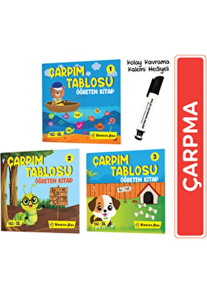 Çarpım Tablosu Öğreten Kitap Yaz Sil Serisi modelleri