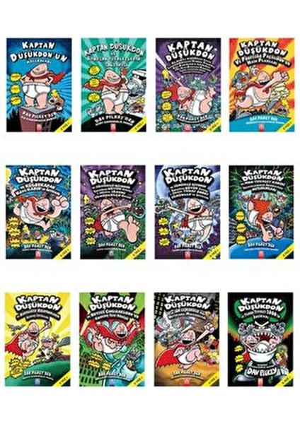 Kaptan Düşükdon Dizisi 12 Kitap - Dav Pilkey - Defter