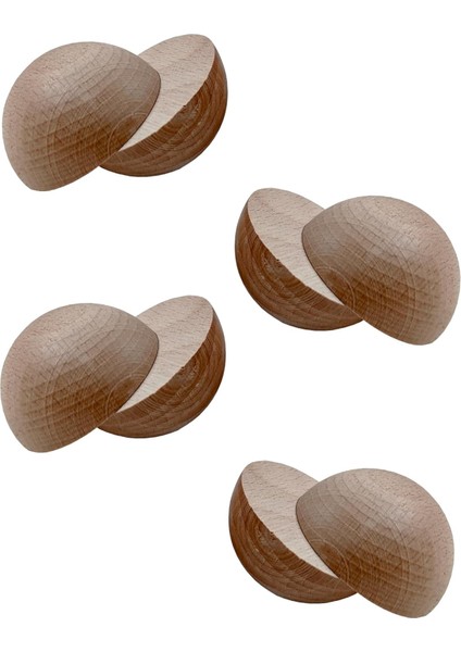 Dıy Waldorf Ahşap Yarım Küre 8 Adet