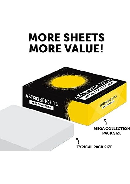 , Renkli Karton, "brilliant" 5 Renk Çeşitli, 320 Yaprak, 8.5 Inç x 11 Inç - Daha Fazla Sayfa (91687), Çeşitli modelleri