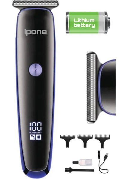 Gri Profesyonel Saç ve Sakal Tıraş Makinesi, Bay ve Bayanlar Için Kuaförler Için