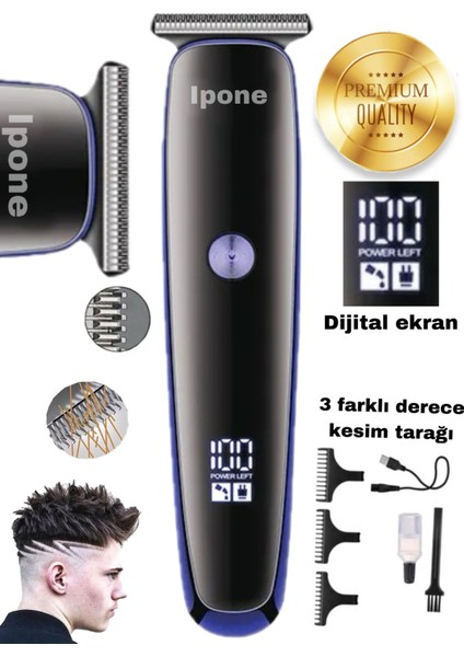 Gri Profesyonel Saç ve Sakal Tıraş Makinesi, Bay ve Bayanlar Için Kuaförler Için modelleri