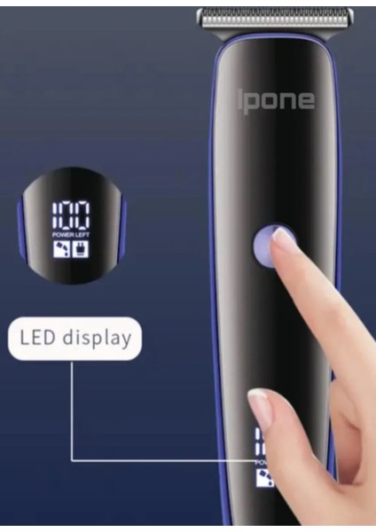 Gri Profesyonel Saç ve Sakal Tıraş Makinesi, Bay ve Bayanlar Için Kuaförler Için