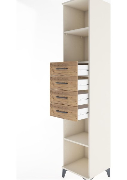 Hyperion Dolap 3 Raflı 4 Çekmeceli 44X44X221 Aytaşı-Çam indirimleri