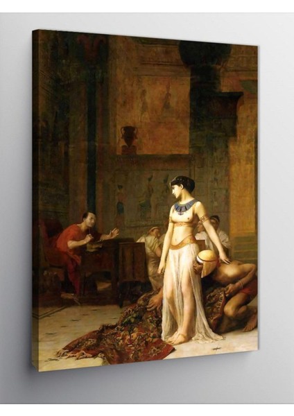 Kanvas Tablo Kleopatra ve Sezar Jean-Leon Gerome, 50CM x 70CM