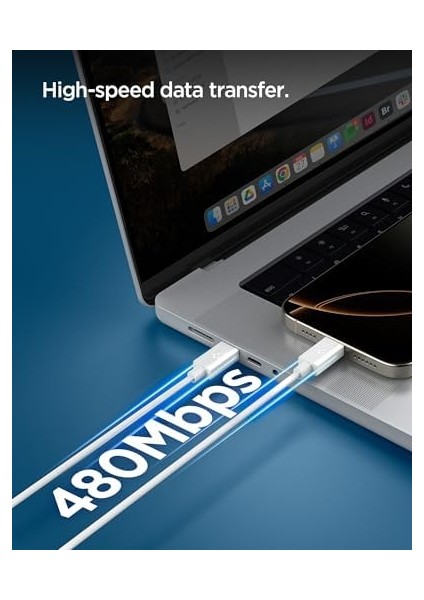 Usb-C To Usb-C 1 Metre Kablo 60W Güç/pps 2.0 Super Hızlı Şarj / 480 Mbps Data Aktarım Hızı Type-C Ekstra Dayanıklı White - ACA08717 fiyatları