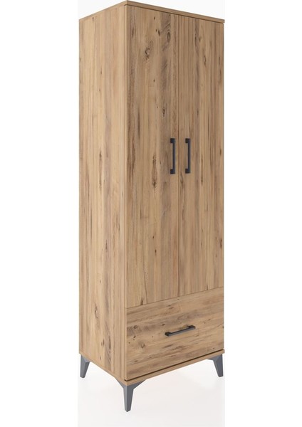 Hyperion Dolap 4 Raflı Tek Çekmeceli 2 Kapaklı 60X44X182 Çam-Çam fiyatları