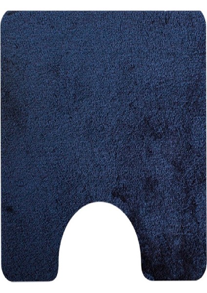 Lacivert Akışkanlı U Yaka Klozet Önü Paspası 60X50