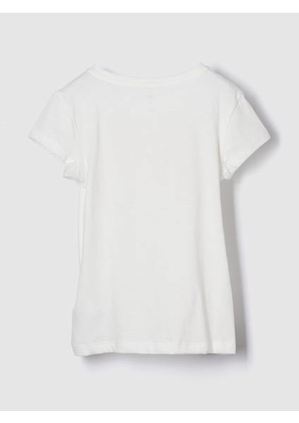 Kız Çocuk Açık Mavi Grafik Baskılı T-Shirt fiyatları