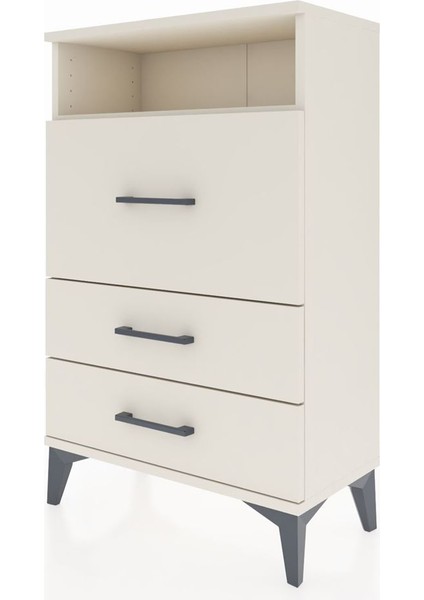 Arges Komodin Tek Raflı 3 Çekmeceli 60X30X96 Aytaşı-Aytaşı modelleri