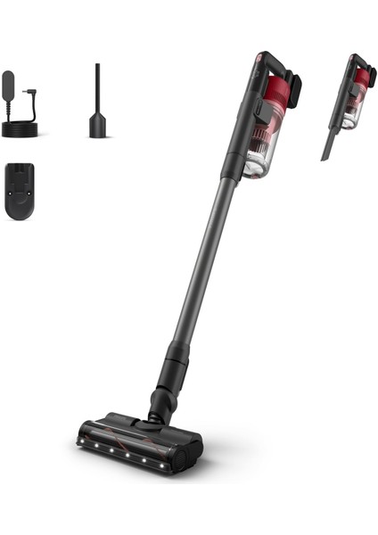 6000 Serisi Kablosuz Dikey Süpürge, Powercyclone 11, 64 Dakika Kullanım Süresi, Zemin Tipini Algılayan Akıllı Başlık, Aksesurlar ile Derinlemesine Temizlik, 5 Yıl (XC6552/01)