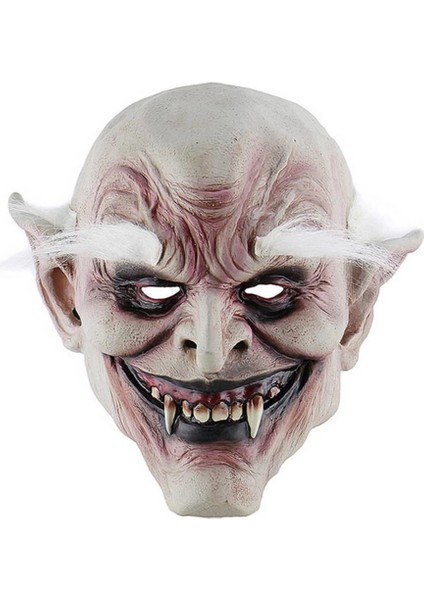 Bfs Korku Zombi Maskesi Beyaz Saçlı Kaşlı Lateks Vampir Maskesi Et Maske fiyatları