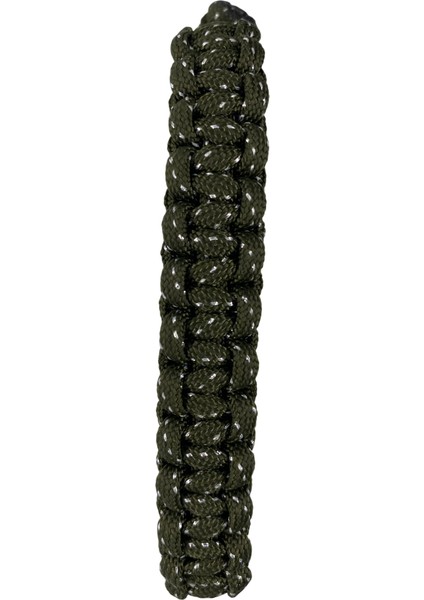 Haki Üstü Beyaz Noktalı Paracord Bileklik