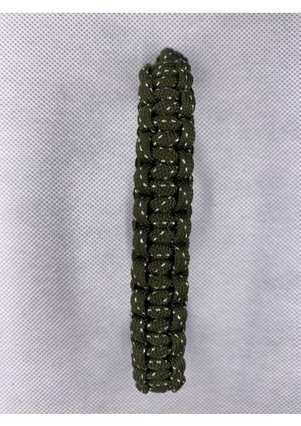 Haki Üstü Beyaz Noktalı Paracord Bileklik fiyatları