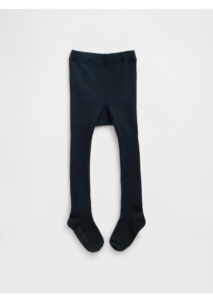 Bebek Siyah Pull-On Fitilli Külotlu Çorap