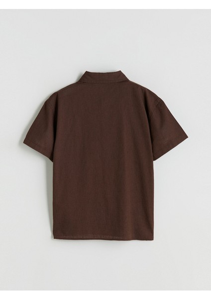 Yeni Sezon Keten Karışımlı Erkek Çocuk Gömlek modelleri