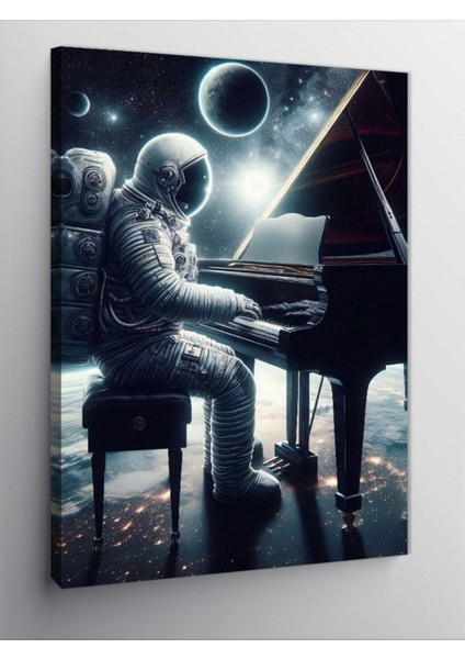 Kanvas Tablo Ayışığında Piyanist 100 x 140 CNVSDKEY-126468-100-140