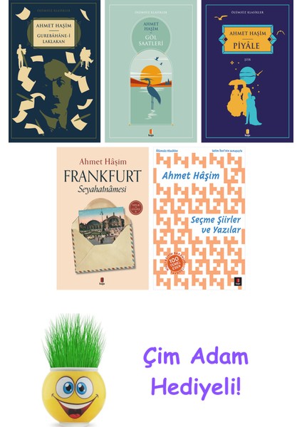 Ahmet Haşim 5 Kitap Seti + Çim Adam Hediye