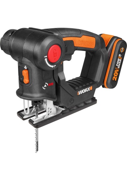 WX550 20VOLT 2.0AH. Li-Ion Profesyonel Dekupaj ve Tilki Kuyruğu Testere