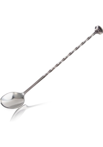 Vin Bar ve Kokteyl Kaşığı, Bar Kaşığı, Gümüş, 27,7 x 3,4 x 2 cm
