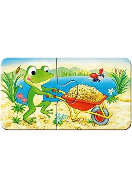 30743 Inşaatçı Hayvanlar Çocuk Puzzle, 9x2 Parça modelleri