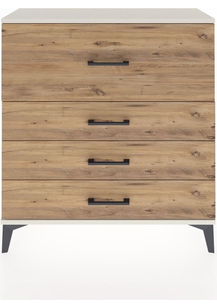Arges Şifonyer 4 Çekmeceli 88X30X96 Aytaşı-Çam