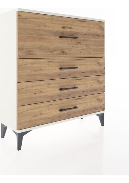 Arges Şifonyer 4 Çekmeceli 88X30X96 Aytaşı-Çam fiyatları